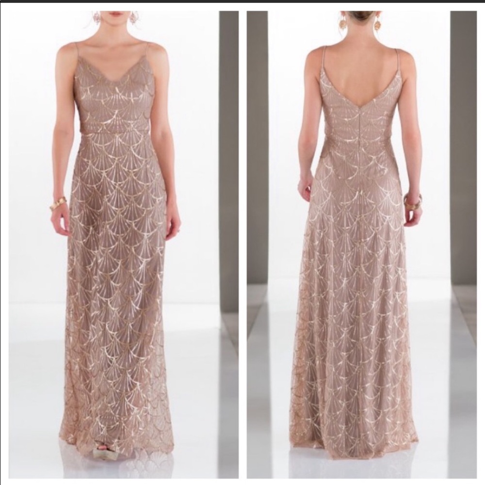 Sorella Vita 9086 gold sequin size 12 worn once